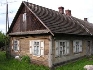 Altes Haus in Bialowieza