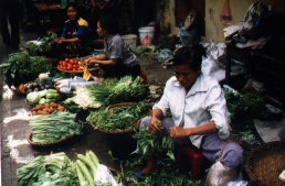 Gemüsemarkt in Hanoi